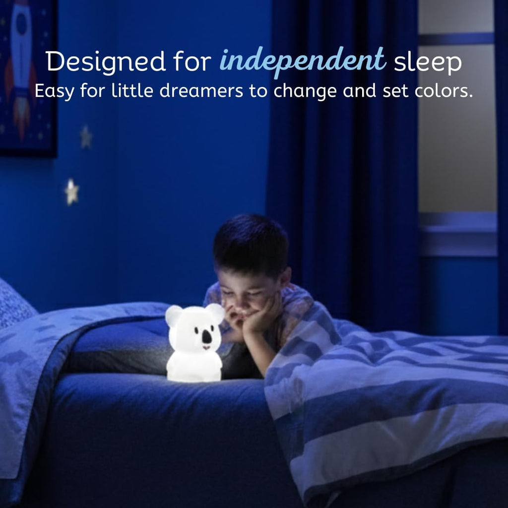 LumiPets Keith the Koala Squishy Night Light for Kids | Silicone Lamp with Tap & Remote Control | Rechargeable, 9 Color Changing Animal…