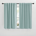 NICETOWN Window Treatment Blackout Curtains and Draperies - (Aqua Blue Color) 42x40 inch, 2 Panels, Room Darkening Blackout Panel Drapes…