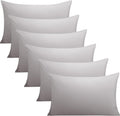FLXXIE 6 Pack Microfiber Queen Pillowcases, Ultra Soft and Wrinkle, Fade Resistant Pillow Cases with Envelope Closure, 20x30 Inches…