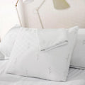 FeelAtHome 65% Polyester & 35% Rayon Derived from Bamboo - Cooling Pillow Case Waterproof - 20x26 Inches Pack of 4 (Standard) - Pillow Case…