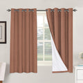 H.VERSAILTEX Linen Blackout Curtains 63 Inches Long 100% Blackout Thermal Insulated Textured Linen Look Curtain Draperies Anti-Rust…