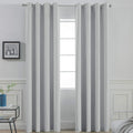 Yakamok Soft and Smooth Blackout Curtains for Bedroom - Grommet Thermal Insulated Room Darkening Curtains for Living Room, Set of 2…