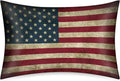 American Flag Retro Satin Silk Pillowcase for Hair and Skin Pillow Cases Queen Size Soft Silk Pillow Case with Envelope Closure Print…