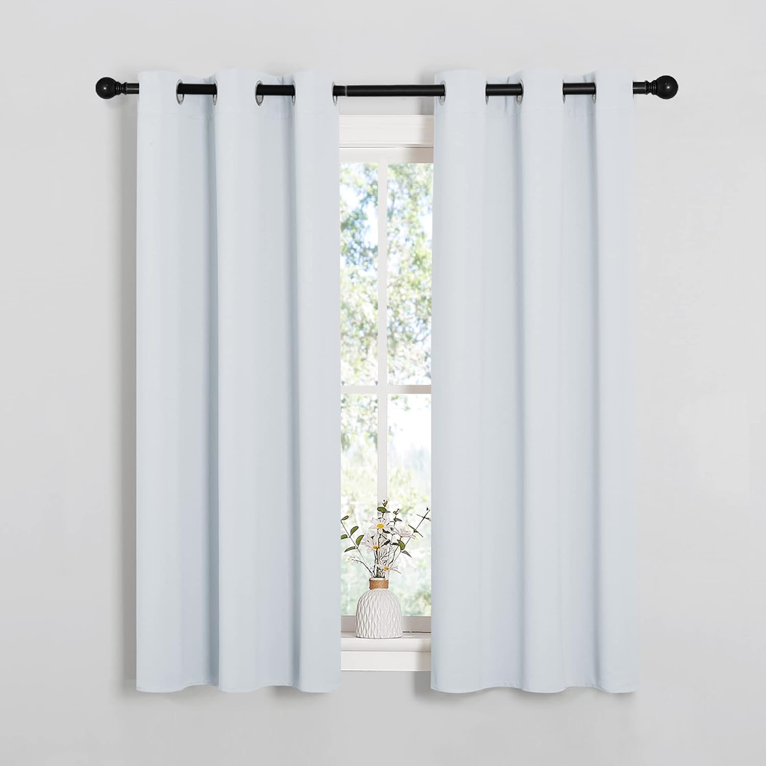 Nicetown Room Darkening Curtain Panels for Bedroom, easy maintenance Solid Thermal Insulated Grommet Room Darkening Draperies/Drapes…