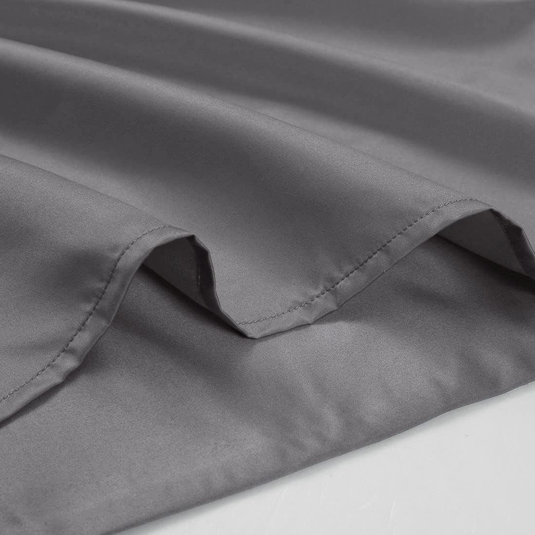 uxcell Body Pillow Cover, 20x60 Inch Grey Silky Satin Body Pillowcases for Hair and Skin, Soft Cooling Smooth Pillow Case with Envelope…