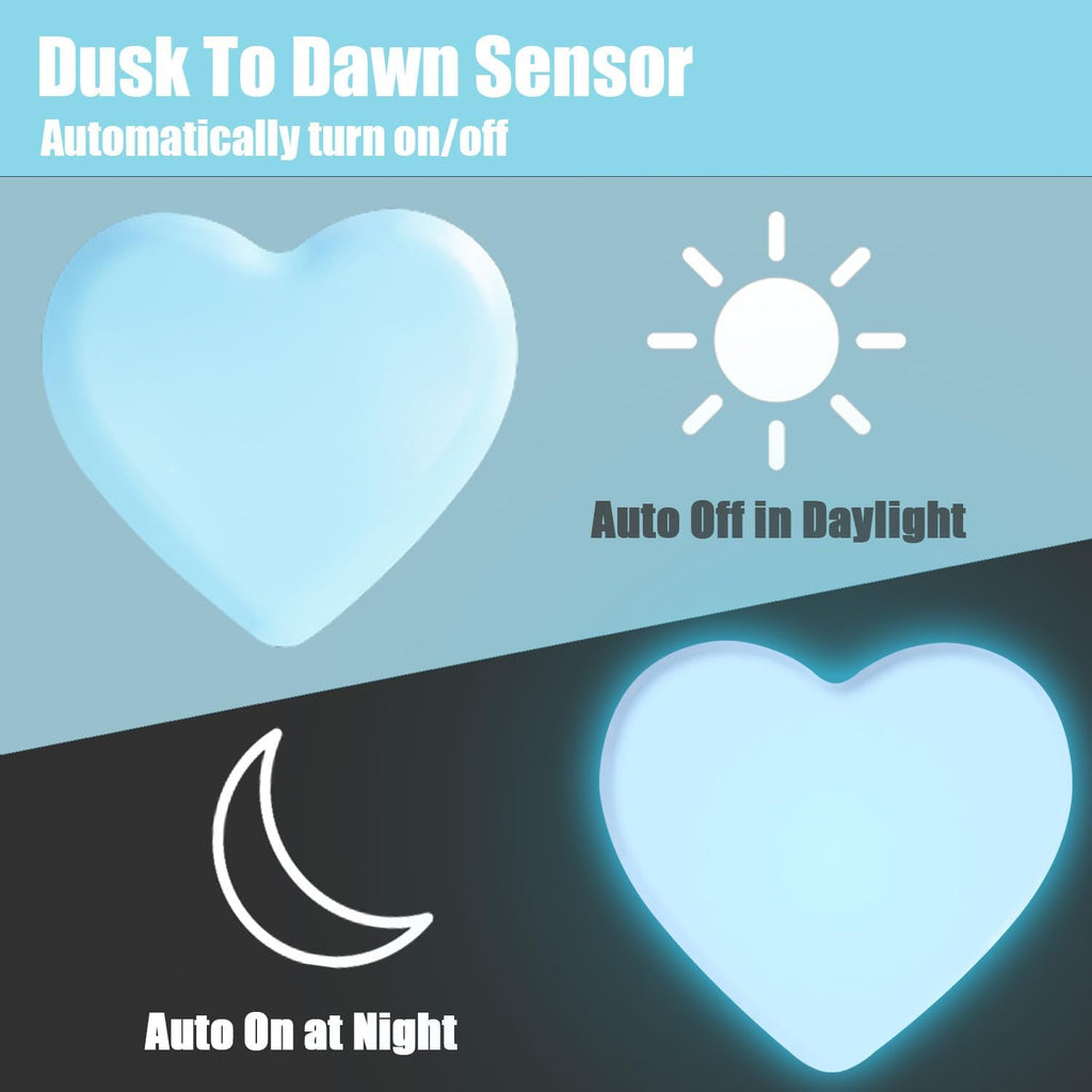 INZU Night Lights Plug into Wall, LED Night Light for Kids, Cute Nightlight with Auto Dusk to Dawn Sensor, LED Nightlight with Soft Warm…