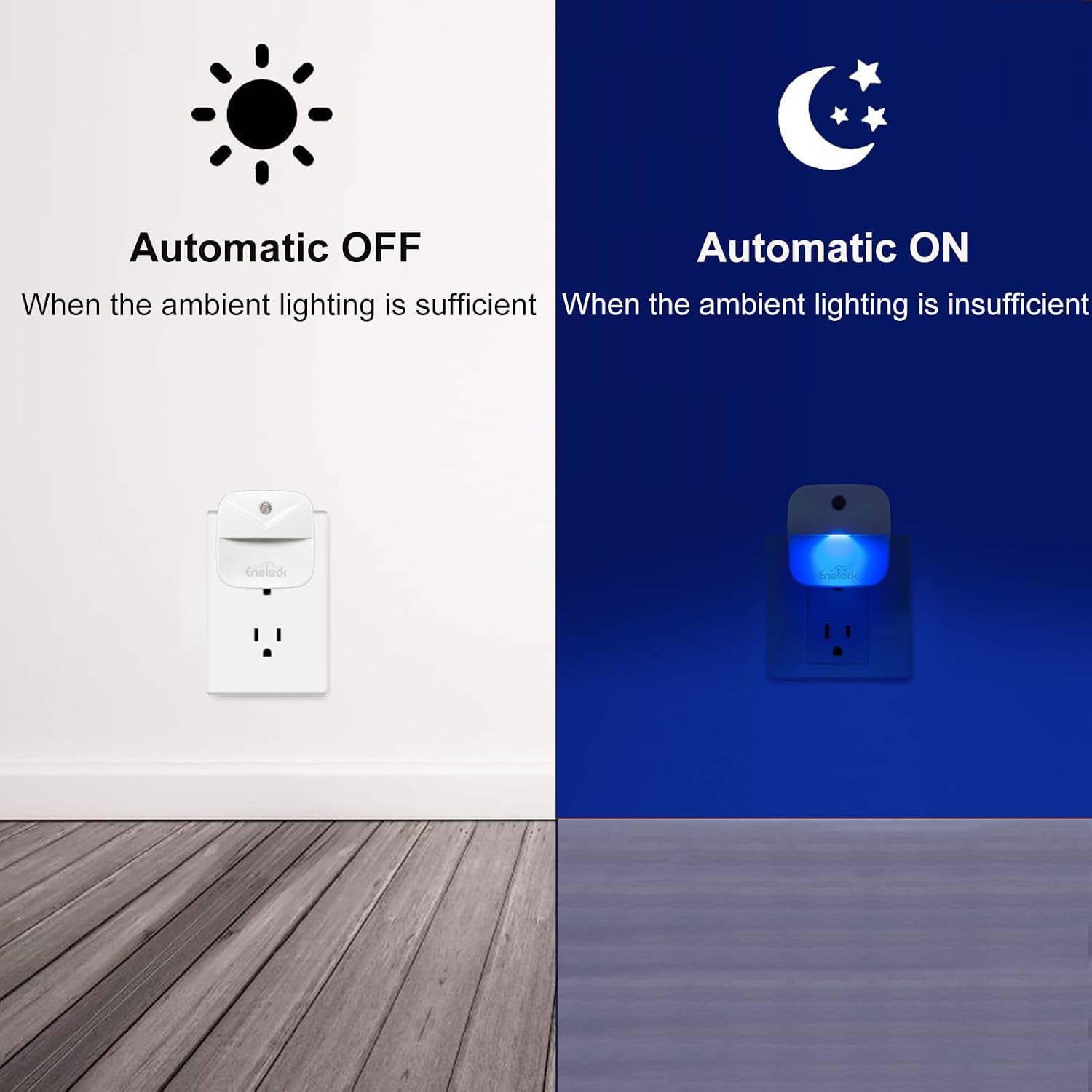 LED Night Lights Plug into Wall, Soft Night Light with Dust to Dawn Sensor, Nightlight for Travel, Kitchen, Adults…
