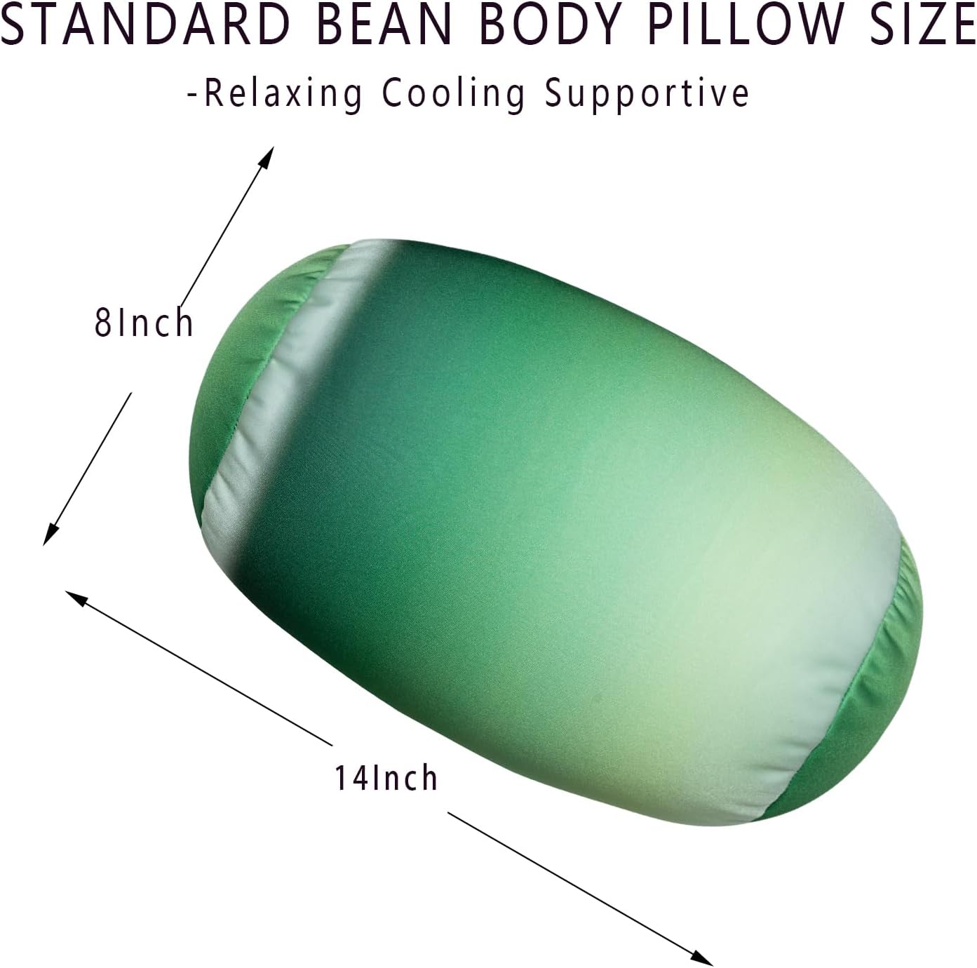 Squishy Microbead Neck Pillow, 7Inch x 12Inch Soft Travel Body Bed Pillow Bean Pillow for Kids Adult Chair Sleeping Car Seat, Fun…