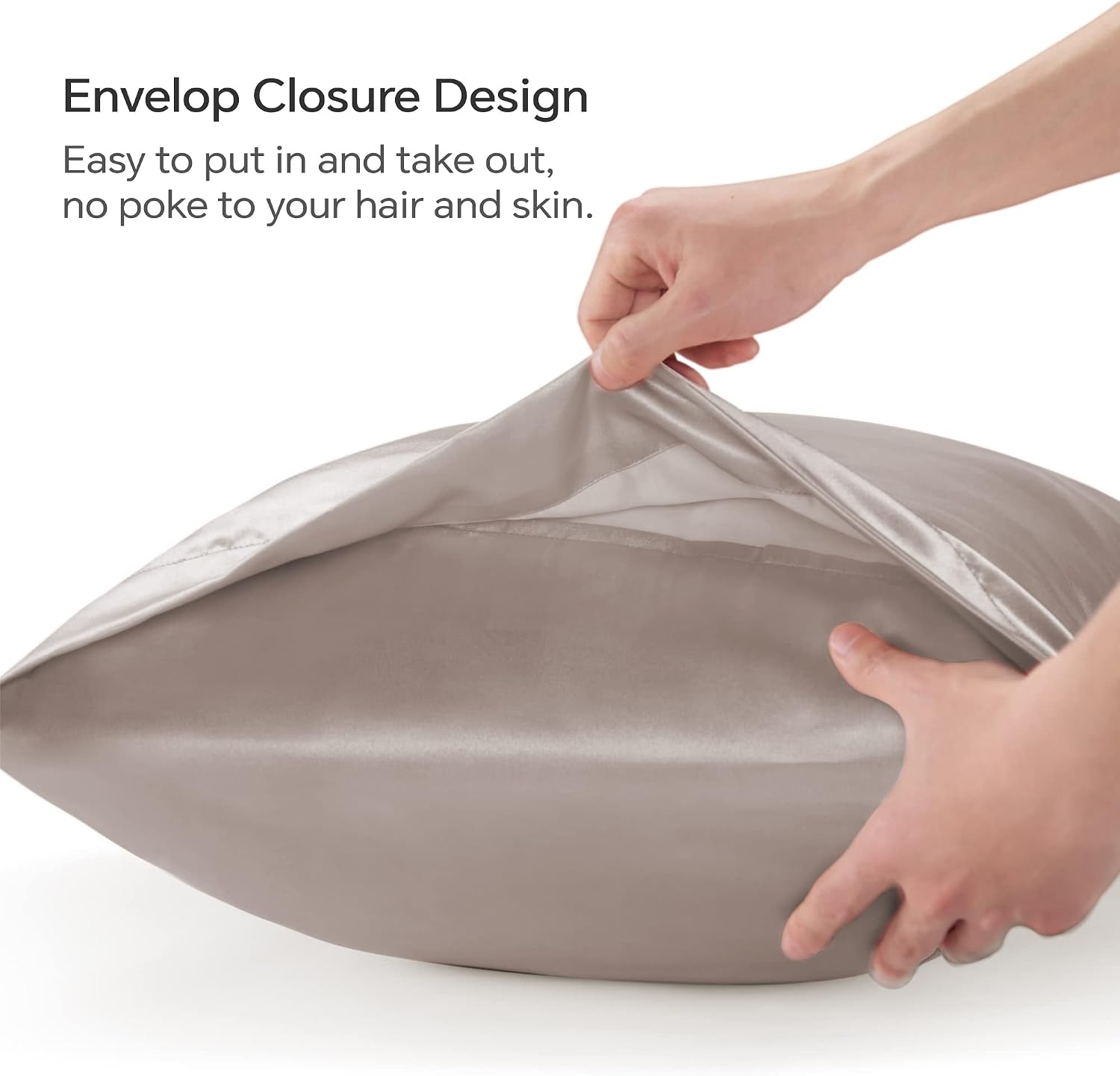 Bedelite Satin Body Pillow Cover, Super Soft and Cooling Body Pillow Pillowcase for Hair and Skin, Breathable Silky Full Long Pillowcase Co…