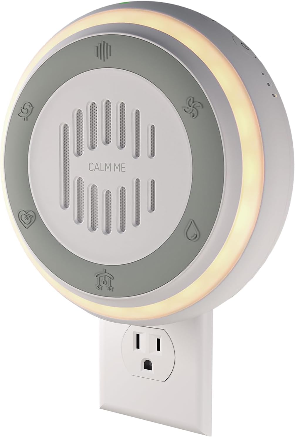 calmme Wall Plug in White Noise Sound Machine for Office Privacy & Noise Canceling, White Noise Machine for Sleeping Adults & Baby…