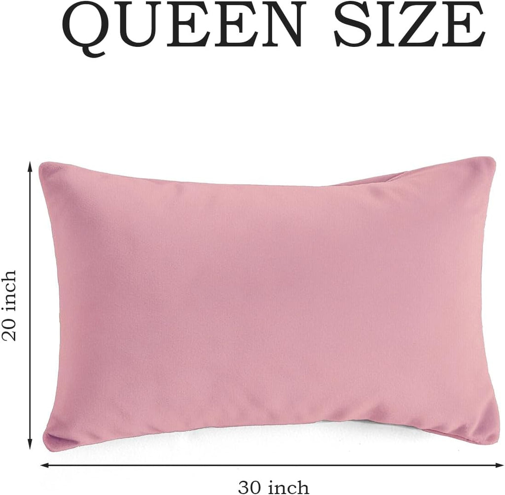 QJFabricCO Q&J Fabric Co. Queen Pillow Cases Set of 2, Brushed Microfiber Pillowcases, Soft, Wrinkle-Free, Fade-Resistant, Pillow Cases Envelope…