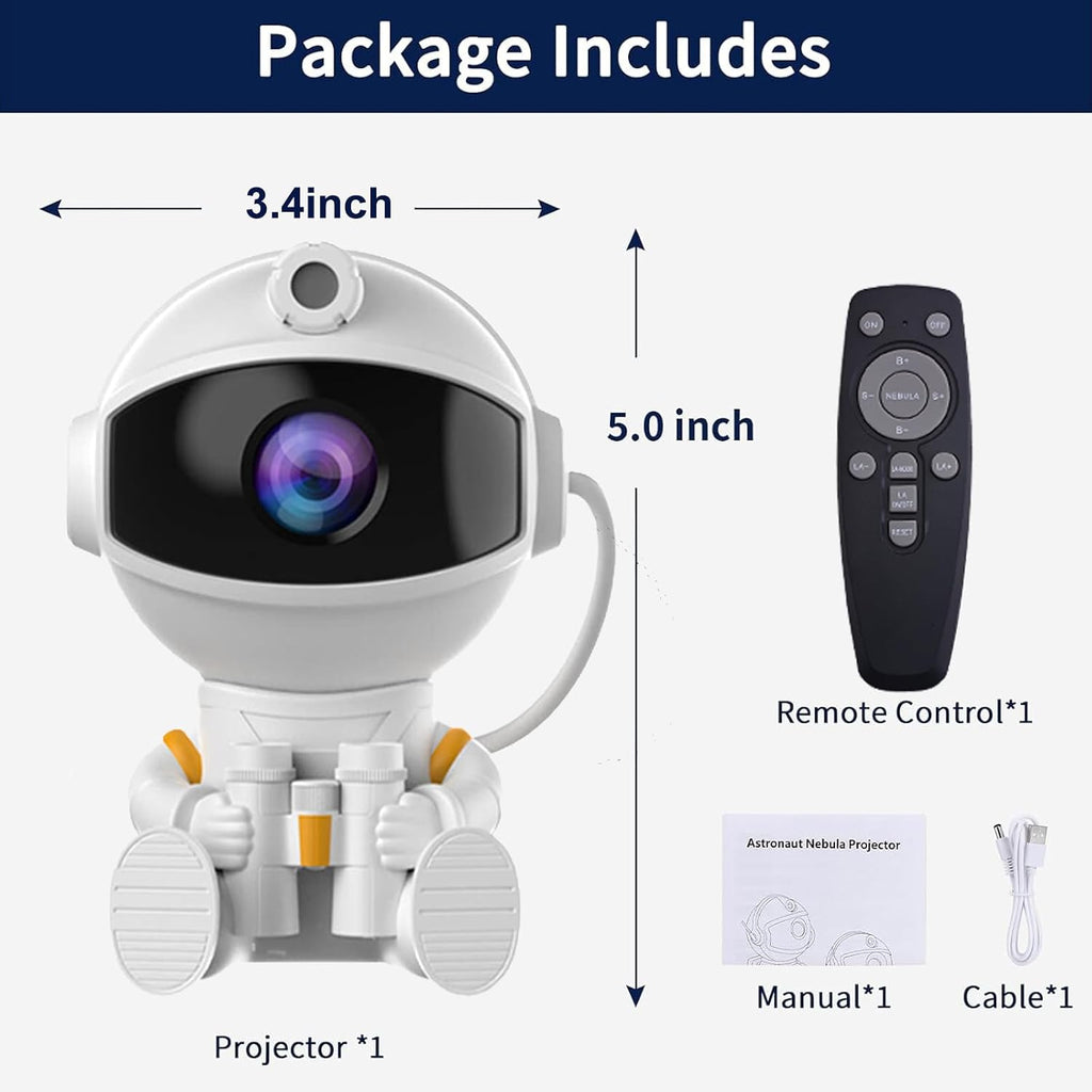 Space Future captain Astronaut Galaxy Night Light Projector for Bedroom - Star Lights Ceiling Projector with Remote Control & Timer,…