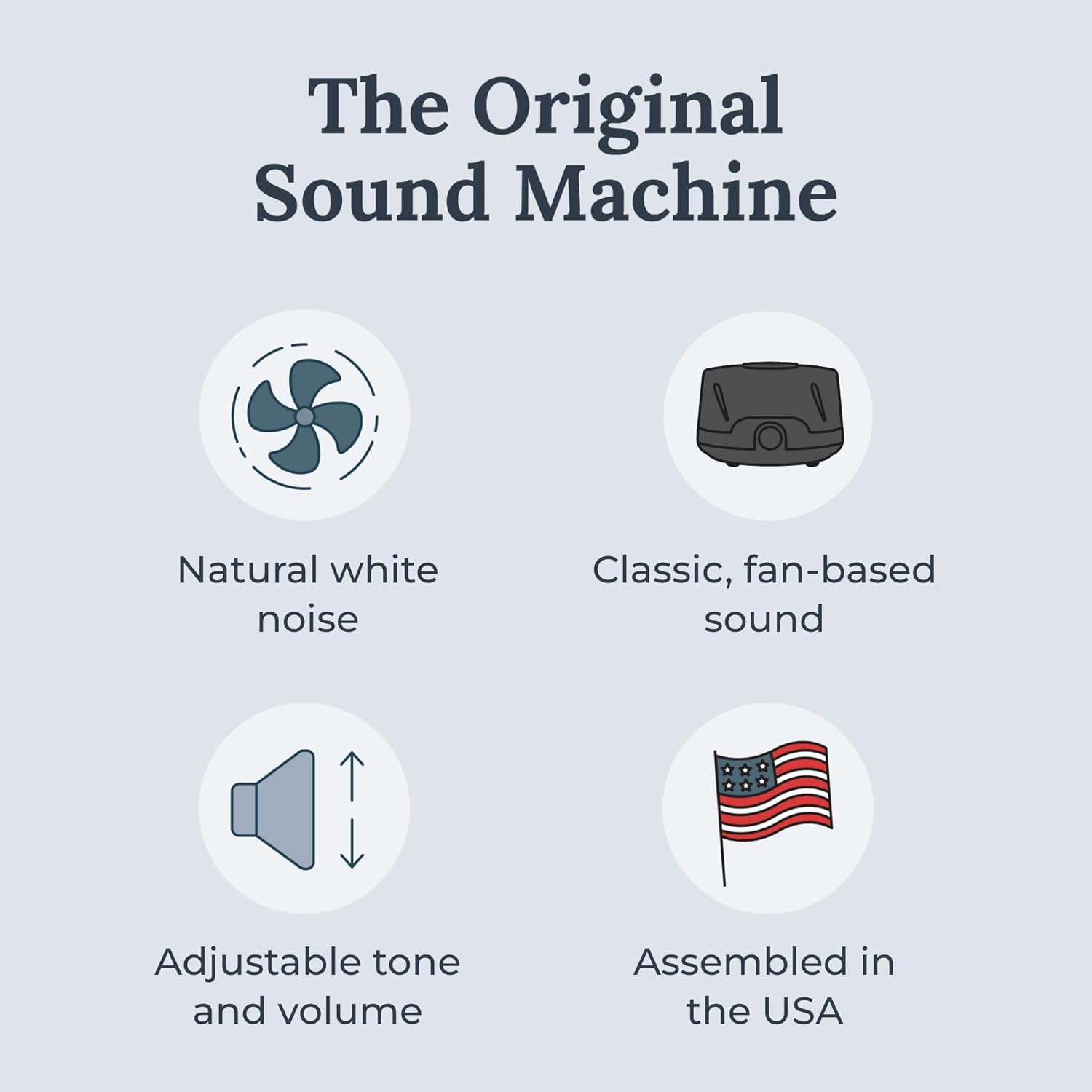 Yogasleep Dohm Classic (Black) The Original White Noise Machine, Soothing Natural Sound from a Real Fan, Noise Cancelling for Office Privac…