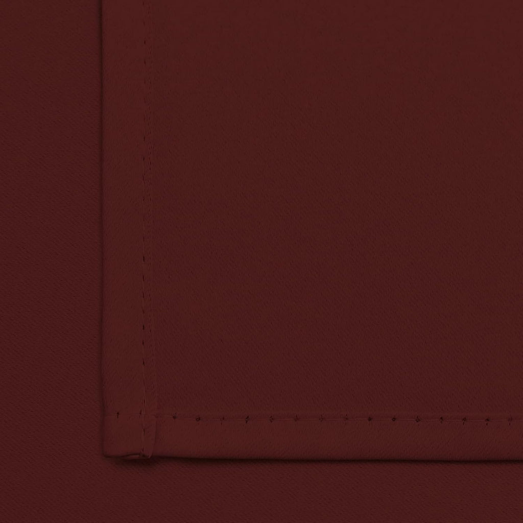 Yakamok 36 Inch Blackout Curtains for Kitchen, Grommet Sunlight Block Energy Saving Window Drapes for Bedroom Bathroom, Burgundy Red…