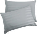 ShunjieHome Pillow Protector Queen Size 100% Egyptian Cotton Pillow Covers, 400 Thread Count Sateen Weave Pillow Cases with Zipper Hidden,…