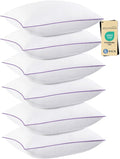 Jollyvogue Pillows Standard Size Set of 6, Washable Supportive 6 Pack Bed Pillows with Super Soft Down Alternative Fill, Luxury Fluffy Hote…