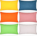 Kigley 6 Pack Mini Pillows for Daycare 9.1 x 13.8'' Small Travel Soft Breathable Cotton Pillow for Kids School Nap Travel Pet Neck Lumbar…