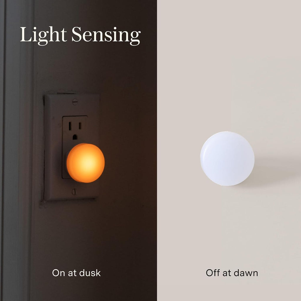 Loftie Night Lights Plug into Wall - 0.5W Plug in Night Light - Warm Amber Glow, Wall Light Sensing Dusk to Dawn - 2000K, UL Certified…