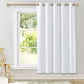 NICETOWN Sliding Door Curtain Window Treatment, Home Decoration Extra Wide Solid Blackout Curtains/Drapes for Patio Door (Pure White, W70…