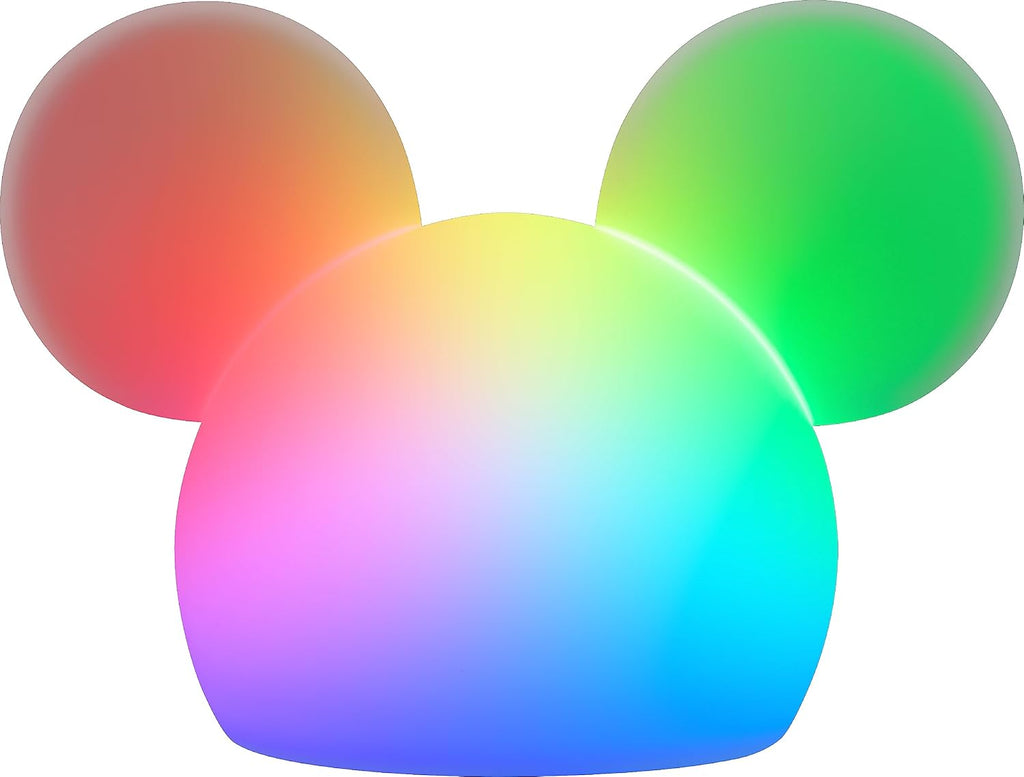 Disney Mickey Mouse Squishy Light, Color Changing, Night Light for Kids, USB Lamp, Battery Operated, Dimmable, Ideal for Bedroom…