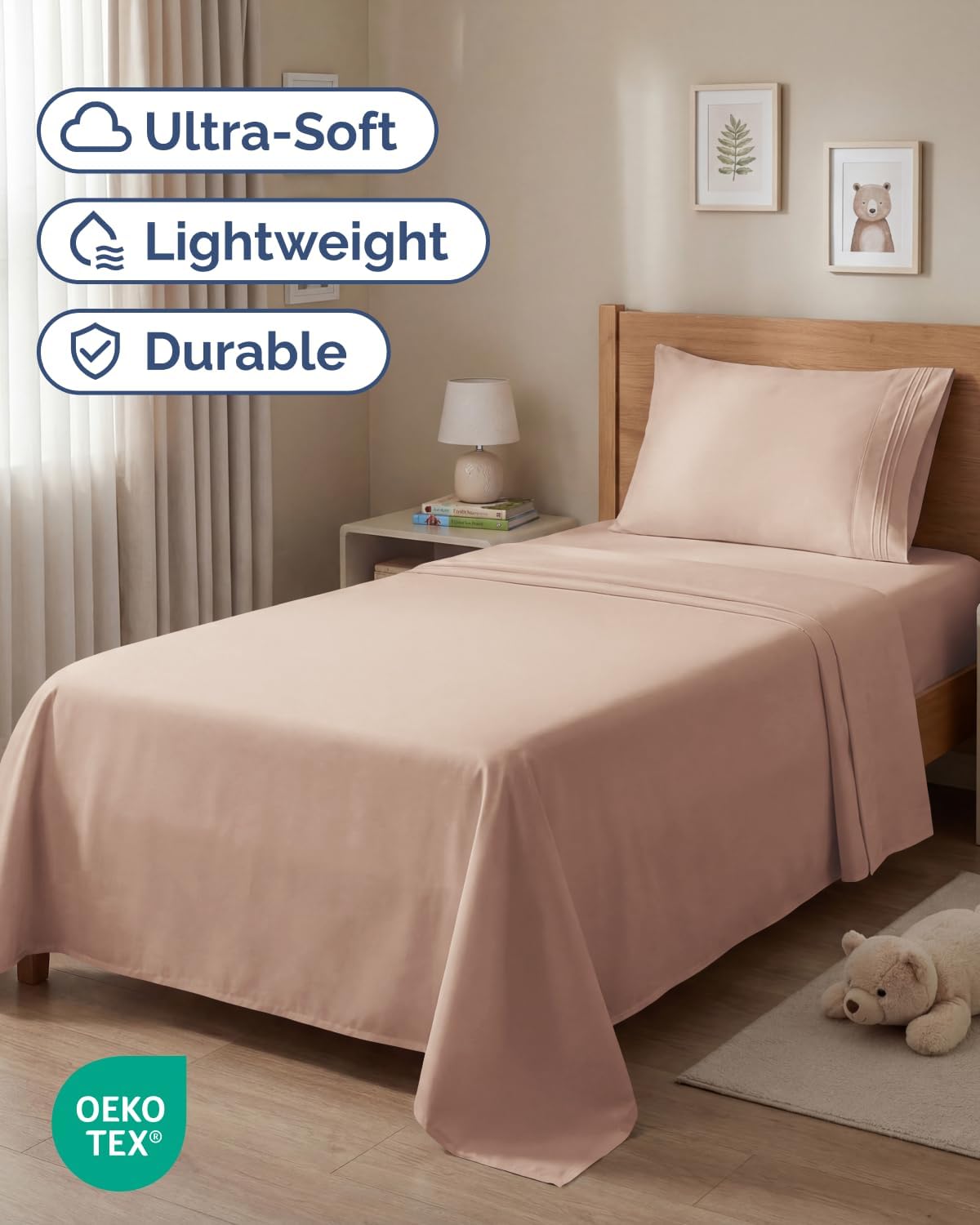 Twin Size 3 Piece Sheet Set - Comfy Breathable & Cooling Sheets - Hotel Luxury Bed Sheets for Women & Men - Deep Pockets, Easy-Fit, Extra…
