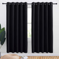 NICETOWN Blackout Draperies Window Curtain Panels, Autumn/Winter Thermal Insulated Solid Grommet Blackout Curtains/Drapes for Cafe (Set…