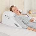 Sasttie Wedge Pillow Set for After Surgery, 2PCS Adjustable Bed Wedge Pillow Headboard with Memory Foam Neck Cushion – for Acid Reflux, Sle…