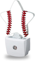 Baseball Night Lights Plug Into Wall, Boys White Dusk to Dawn Light Sensor Night Light for Kids, Energy Efficient Sleep Friendly Lamp for…