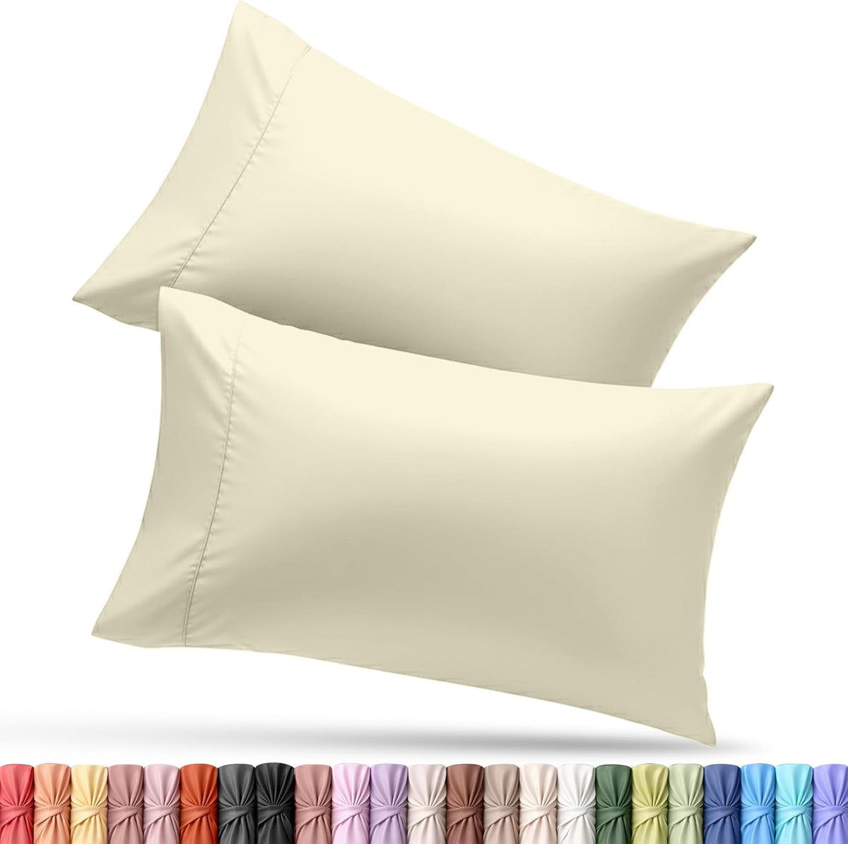 Utopiabedding Utopia Bedding Pillow Cases King Size 2-Pack – Soft Brushed Microfiber – Envelope Closure – Perfect for Hospitals, Hotels, Gu…