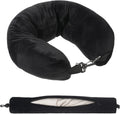 Stuffable Neck Pillow for Travel Adjustable Stuffable Neck Pillow for Airplanes Pillows Stuffed with Clothes Storage No Filler Storage…