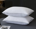 WhatsBedding Goose Down Pillows Queen Size Set of 2, Luxury Hotel Bed Pillows for Deep Sleep, Fluffy Soft Feather Down Pillow for Back…
