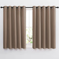 NICETOWN Insulated Blackout Curtains and Drapes - Microfiber Energy Saving Thermal Insulated Solid Grommet Blackout Draperies for Kitchen…