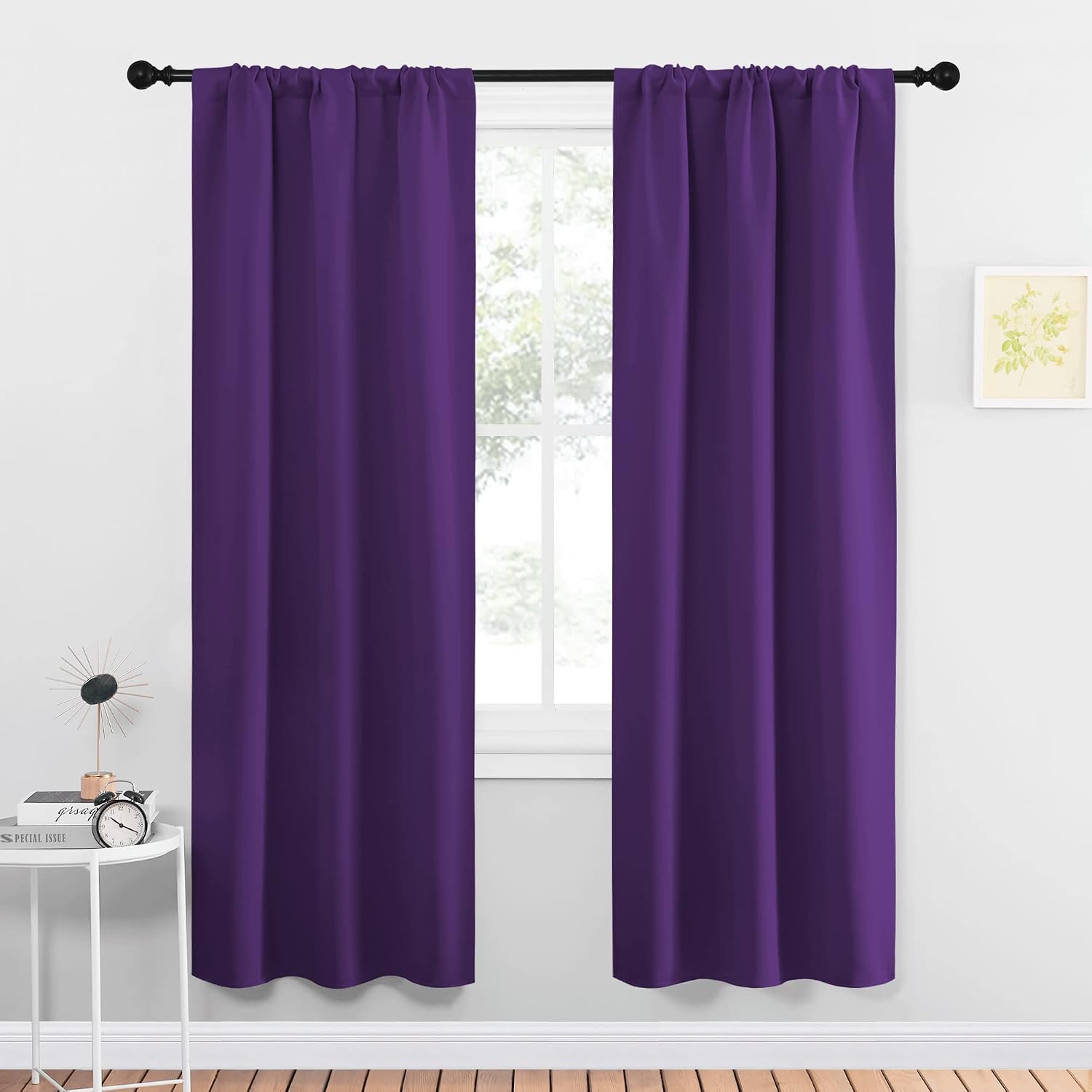 NICETOWN Blackout Curtains for Living Curtains, Triple Weave Home Decoration Thermal Insulated Solid Blackout Curtains & Drapes for…