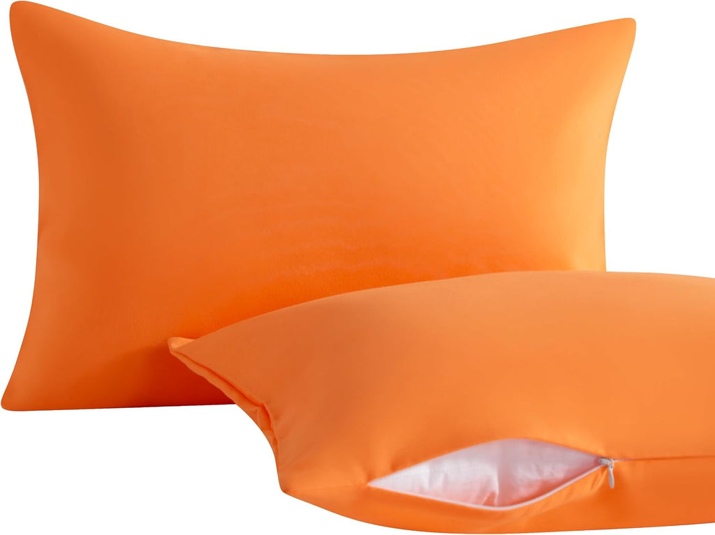 Ntbay 2 Pack Toddler Pillows with Pillowcases, Soft Cotton Down Alternative 13x18 with Microfiber Zippered Pillowcases for Sleeping in Crib…