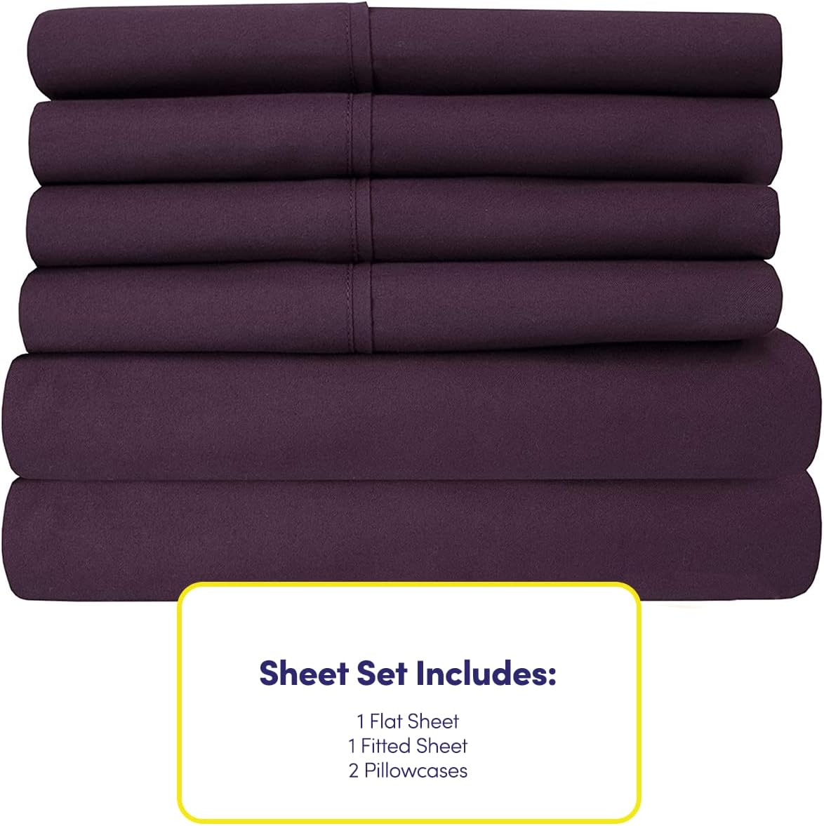 Twin Size Bed Sheets - 4 Piece 1500 Supreme Collection Fine Brushed Microfiber Deep Pocket Twin Sheet Set Bedding - 1 EXTRA PILLOW CASES…