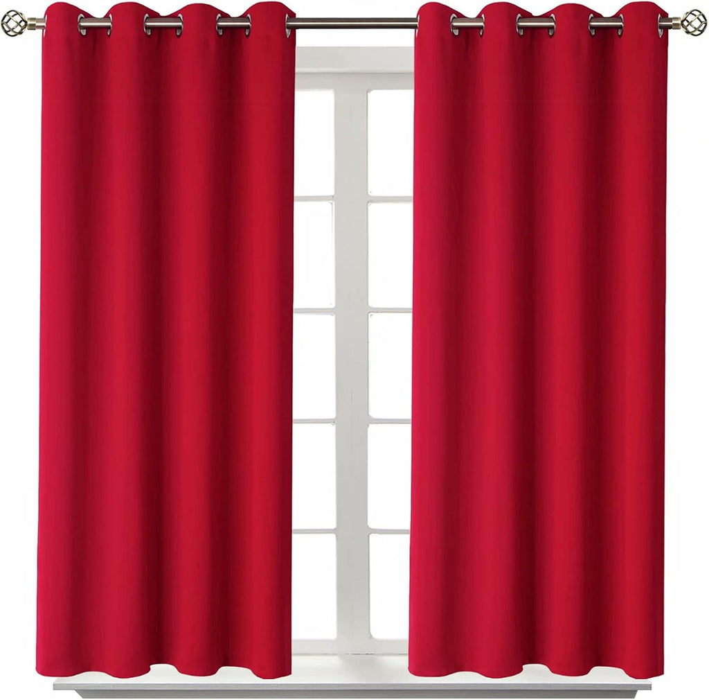 BGment Room Darkening Curtains 54 Inches Long - Grommet Thermal Insulated Drapes Window Treatment Curtains for Bedroom, 2 Panels, 52 x 54 I…