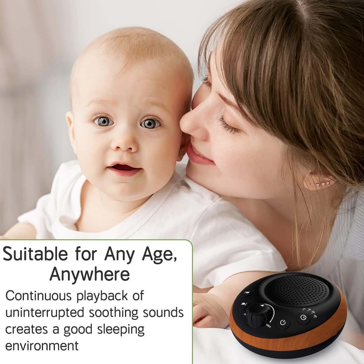 iDealSleep Brown Noise Sound Machine White Noise Machine Nonstop 30 Soothing Sounds Sound relaxation for Baby Kids Adults Sleep Machine…