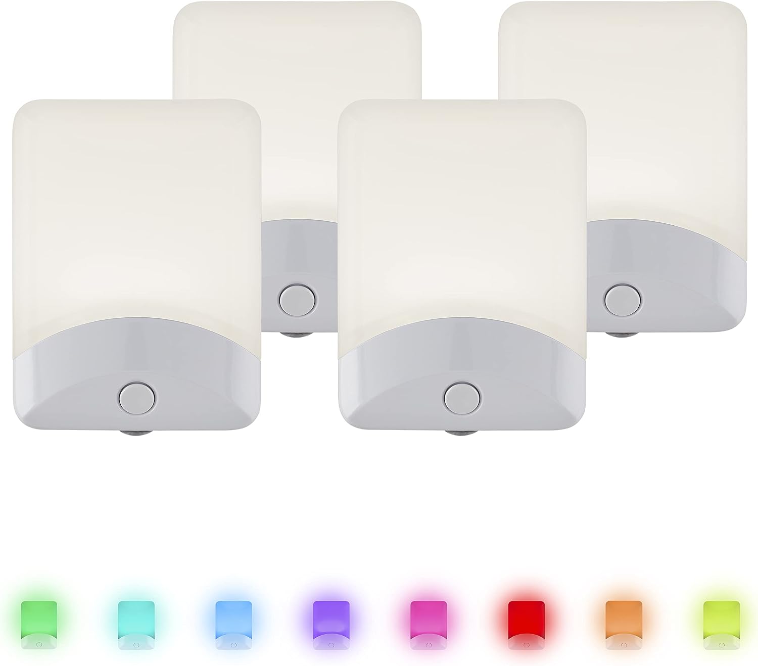 GE Color Changing LED Night Light for Kids, Dusk to Dawn Sensor, Home Decor Apartment Essentials, Wall Lights for Bedroom, Ambient…