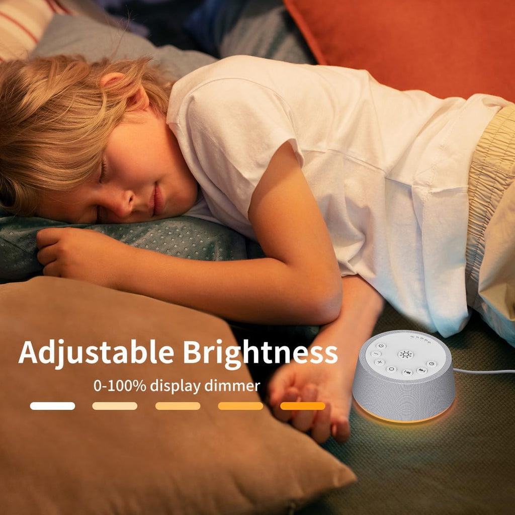SoundLegend White Noise Sleep Sound Machines 30 Sounds 32-Level Volume 12 Colors Light 5 Timers Adjustable Light Brightness Compact for…