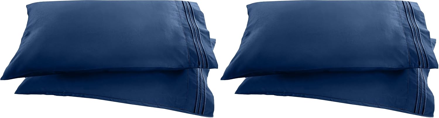 Elegantcomfort Elegant Comfort ® 1500 Thread Count Chain Design Egyptian Quality Luxurious Silky Soft Wrinkle & Fade Resistant 2 pc Pillow…