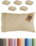 King Standard Pillow Cases Set of 10 - Ultra Soft Hotel Quality Pillowcase Covers - Comfy & Wrinkle Free - Shrink & Fade Resistant…