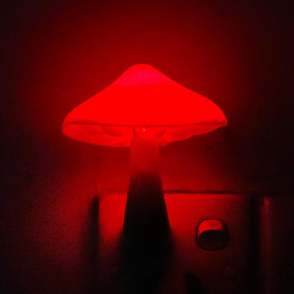 AUSAYE Sensor Led Mushroom Night Light Plug in Nightlight for Kids Adults, Night Lights Plug-into Wall Lamp for Bedroom…