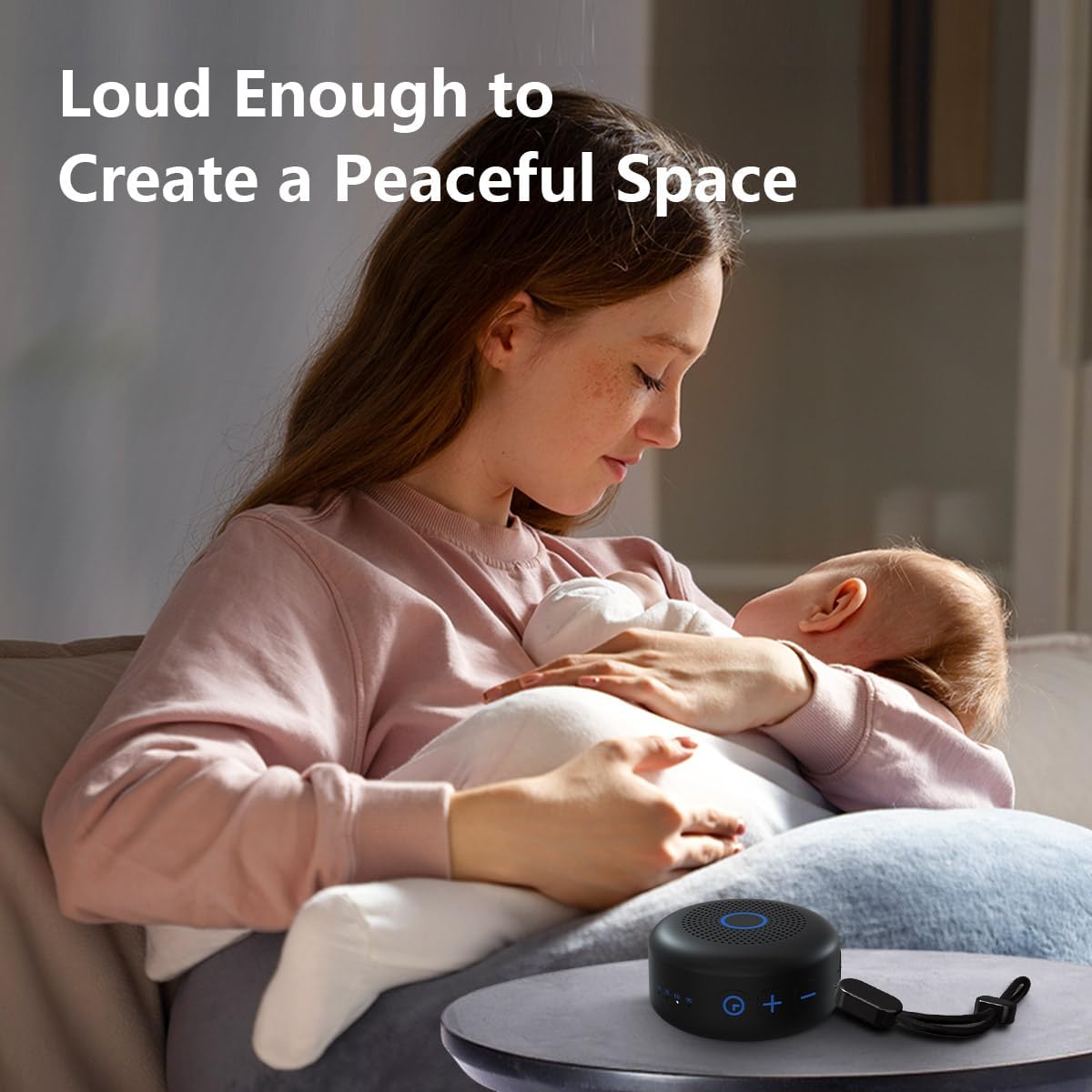 Sleepbox Portable White Noise Sound Machine 30 Soothing Sounds Rechargeable Battery Small for Travel 32 Volume Control Noise Canceling Slee…