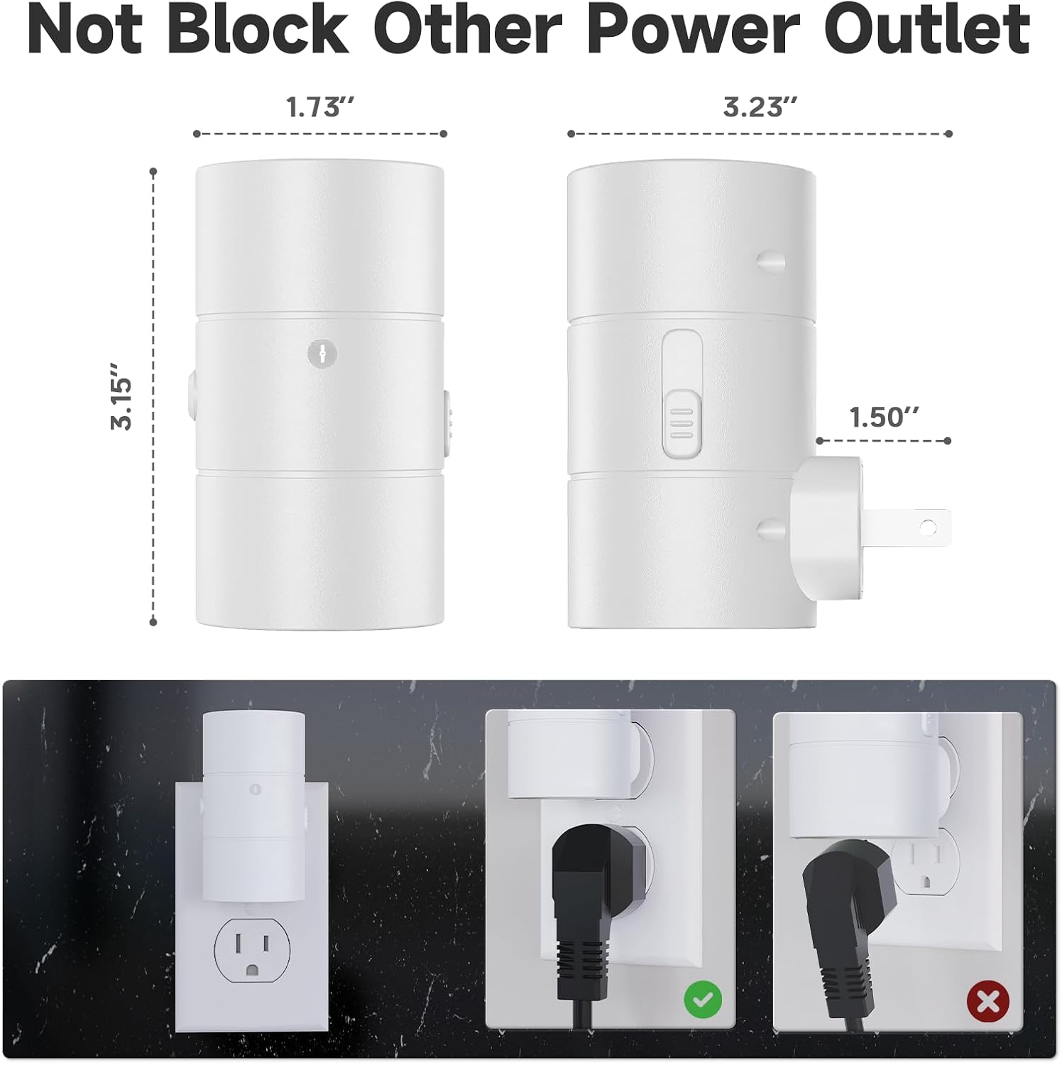 Niorsun Night Lights Plug into Wall, Dimmable with 3 Color Modes & Auto On/Off Sensor, Ultra- Nightlight for Hallway, Bathroom, Bedroom…
