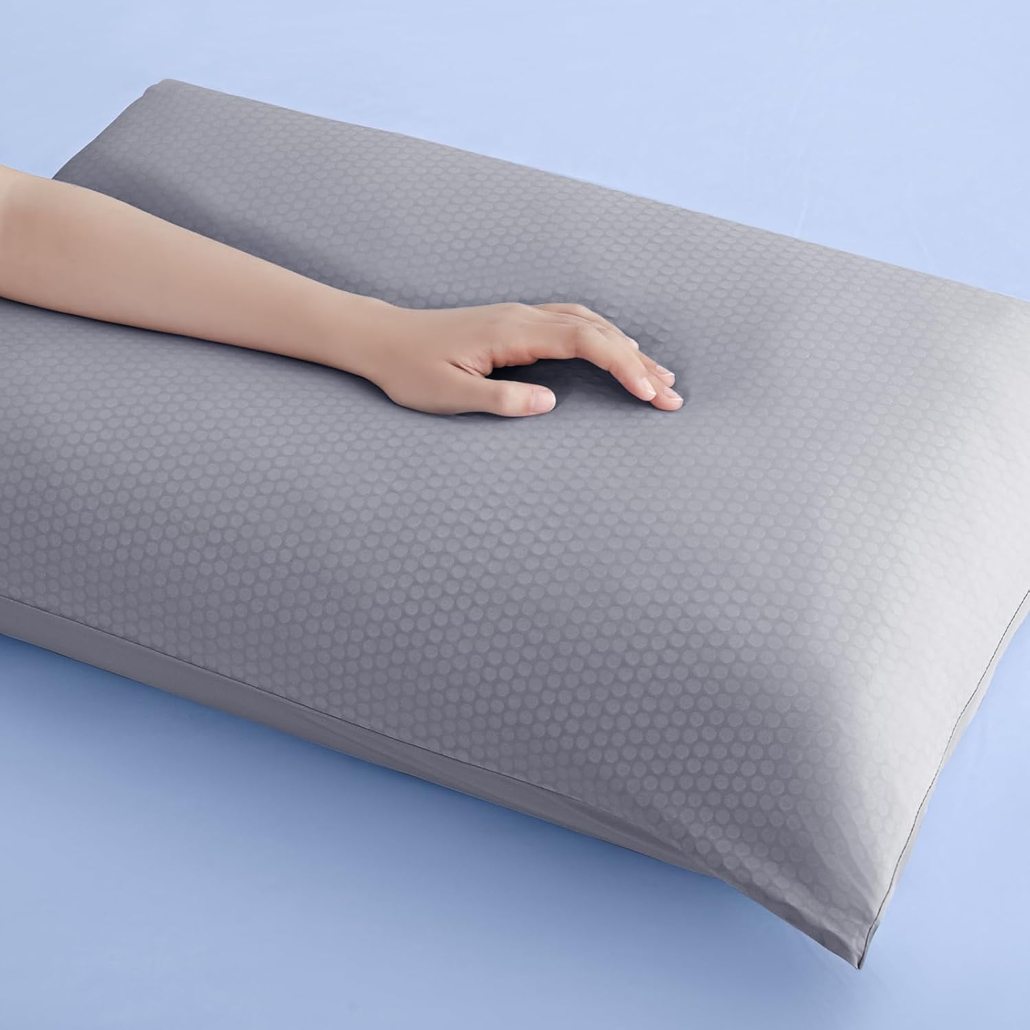 LUXEAR PCM Cooling Pillow Cases, 2 Pack Arc-Chill Q-Max>0.5 Ultra Cool Pillowcases with PCM Print Wick Moisture, Hidden Zipper Cold…
