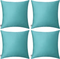Thmyo 4-Pack 100% Cotton Comfortable Solid Decorative Throw Pillow Case Square Cushion Cover Pillowcase Sublimation Blank Pillow Covers DIY…