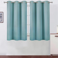 Lemomo Stone Blue Blackout Curtains/38 x 54 Inch/Set of Two Panels Grommet Living Room Curtains 54 Inch Blue