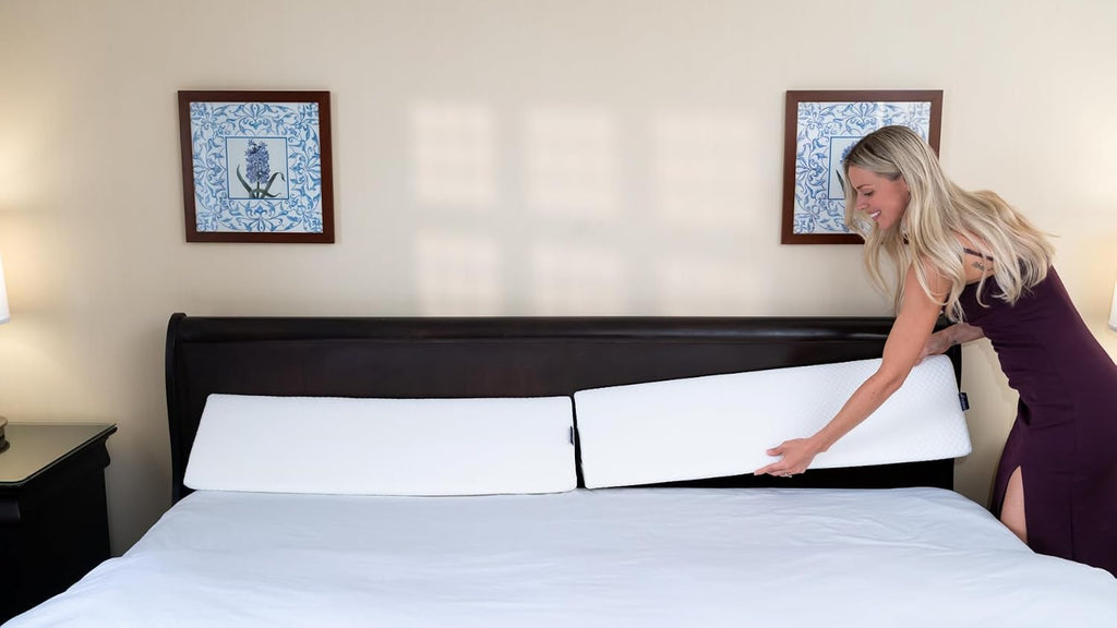 XetraDesign Bed Wedge Pillow Set for Headboard Gap Up to 7", Triangle Gap Filler for Bed, Mattress Wedge Gap Filler, Headboard Space…