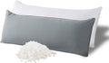 WhatsBedding Memory Foam Body Pillow with Breathable Zippered Cotton Cover, Full Body Pillow for Adults, Long Pillow for Sleeping, Firm Pil…