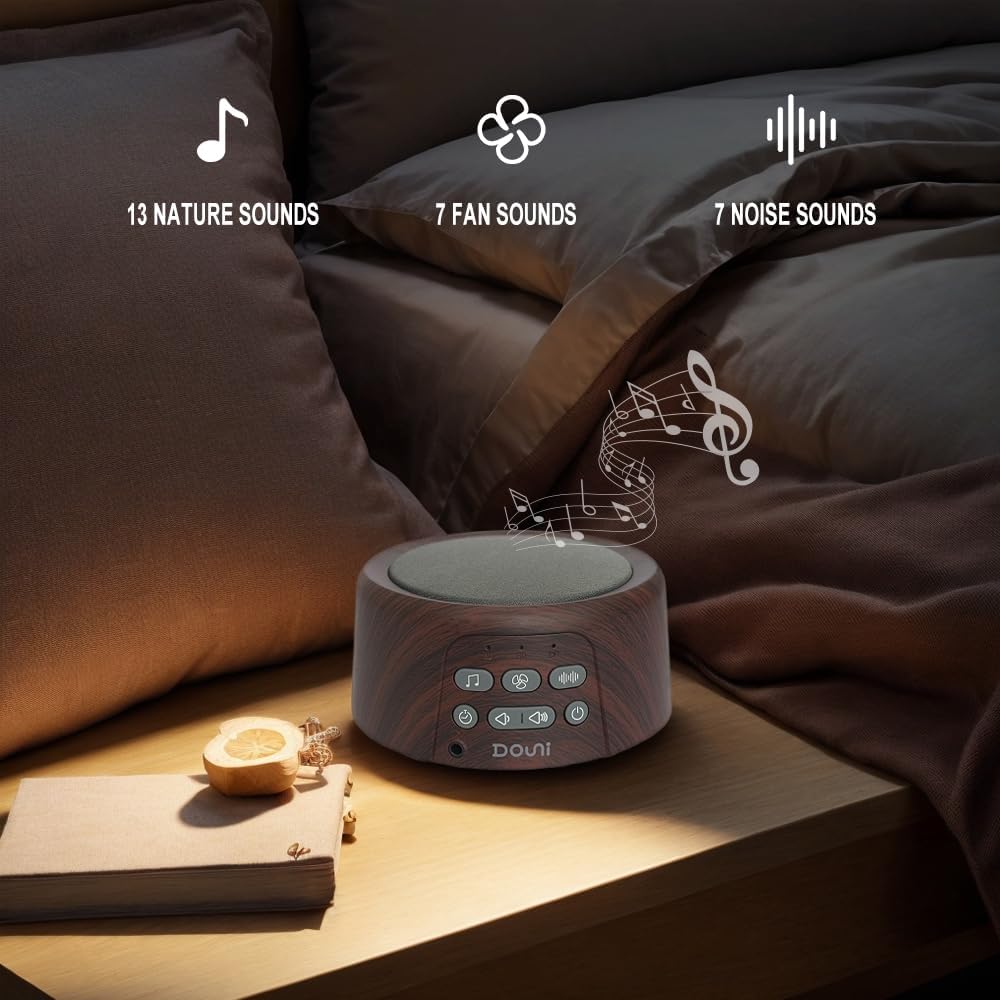 Douni White Noise Machine - Sleep Sound Machine with Soothing Sounds Timer & Memory Function for Sleeping & Relaxation, Sleep relaxation…